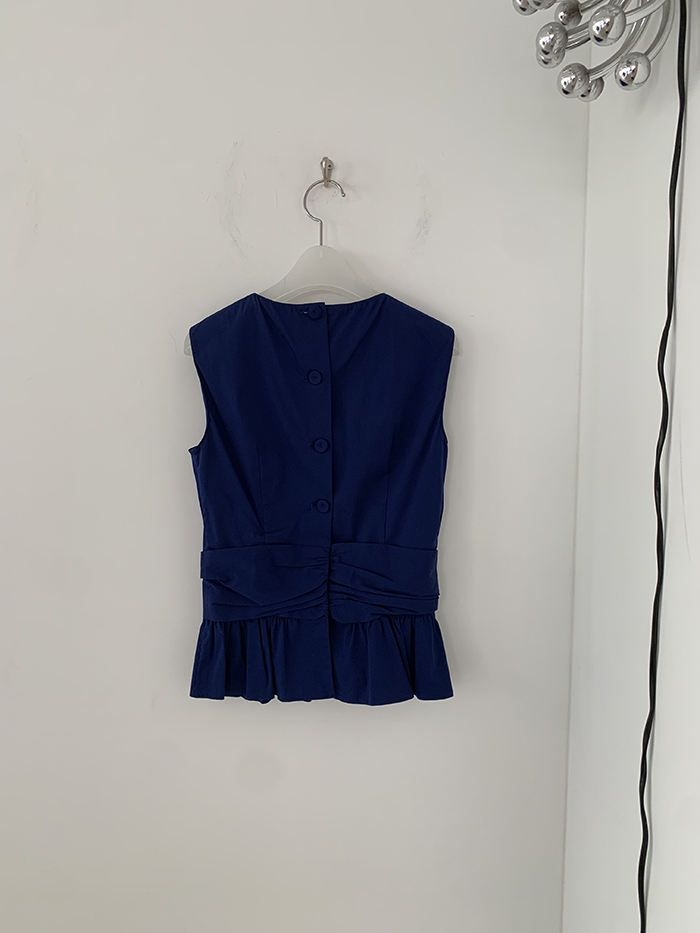 00's "PRADA" rayon x nylon crop Top 복제