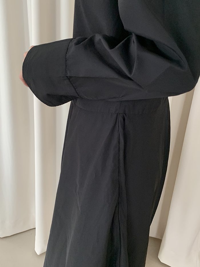 (new product) "Deveaux New York" cotton shirring Dress