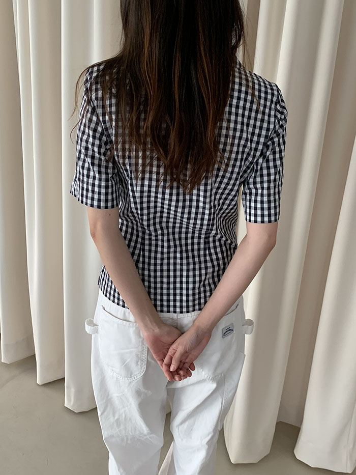 00's "Agnes B" Check Shirt