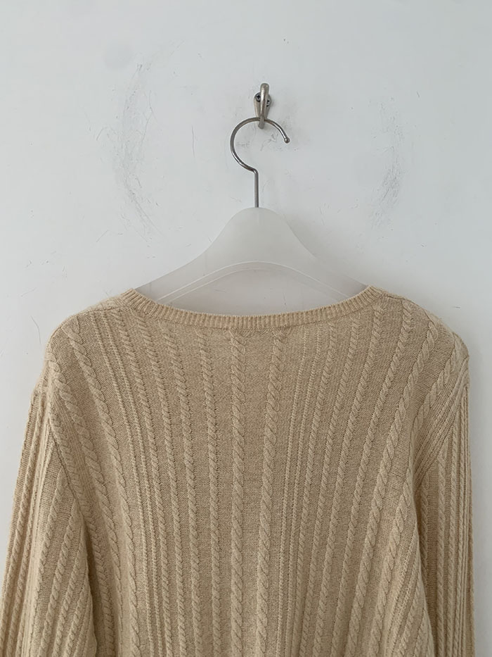 90's "Courreges" wool x nylon Knit 복제