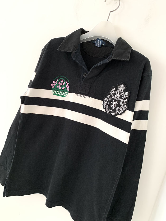 Vintage "Melbourne Flower Gaarden Show" by Polo Ralph Lauren Rugby" Pique Shirt 복제 복제