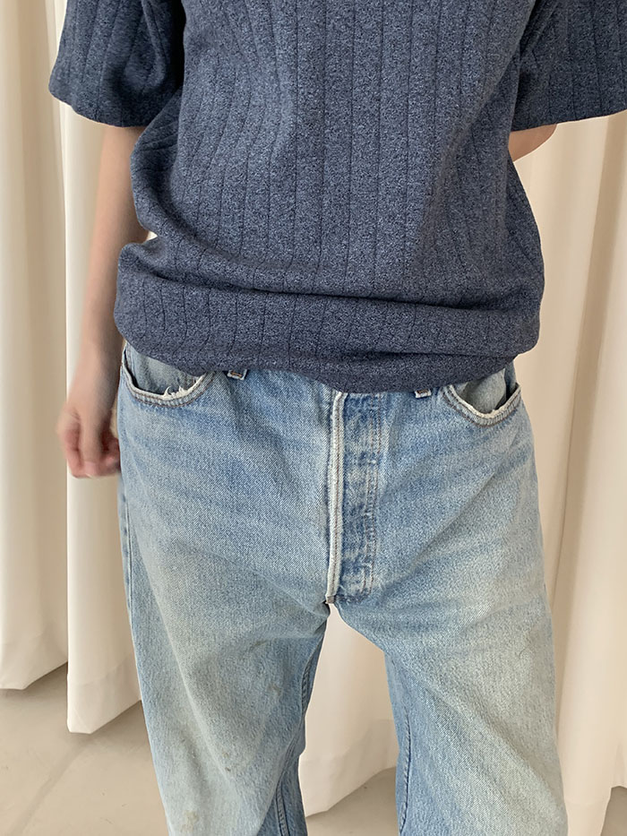 90's "Yves Saint Laurent" Cotton Pique Knit 복제