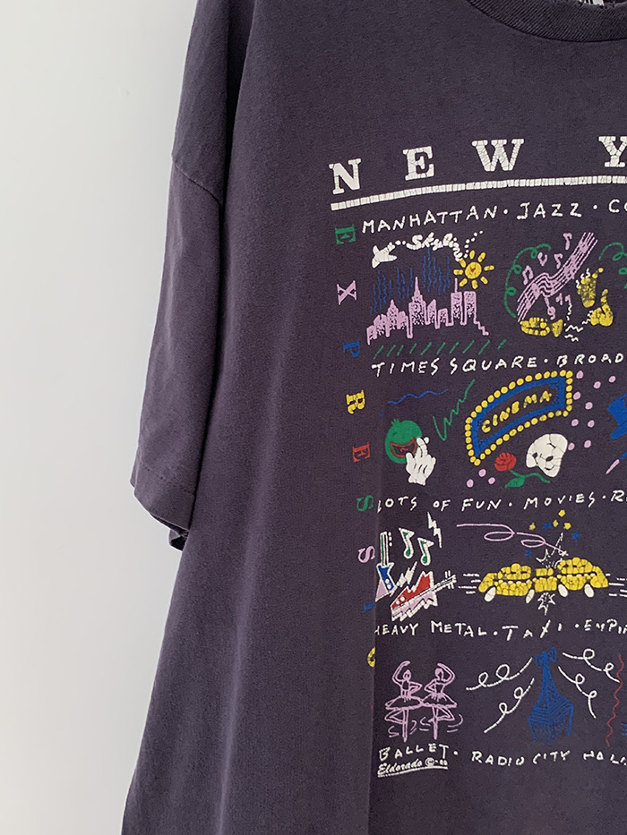 80's "NEW YORK" USA T-shirt