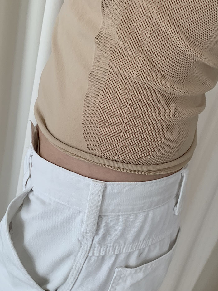 00's "PRADA" short half neck Knit Top 복제