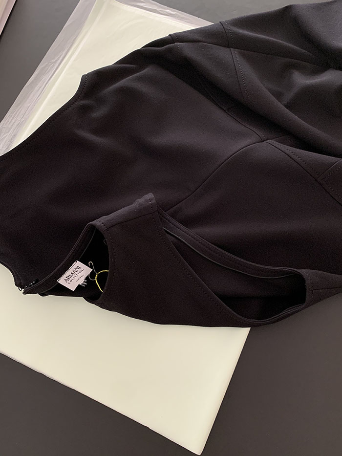 00's "Armani Collezioni" black Dress 복제