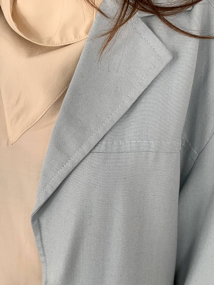 00's "PRADA" blue short Jacket