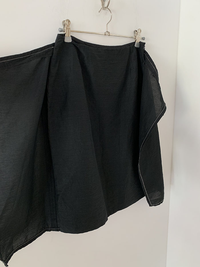 80's "Valentino" Leather Skirt 복제 복제