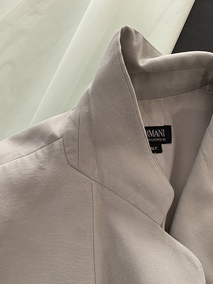90's "Giorgio Armani" Three buttons wool x silk Jacket 복제