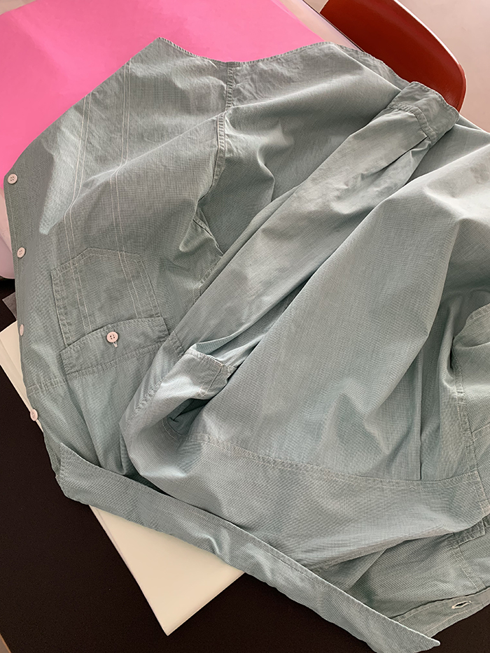 80's "WORK SHOP by Yohji Yamamoto" cotton pocket Shirt