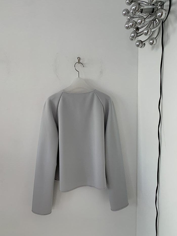 00's "Armani Collezioni" linen x silk Crop Jacket 복제