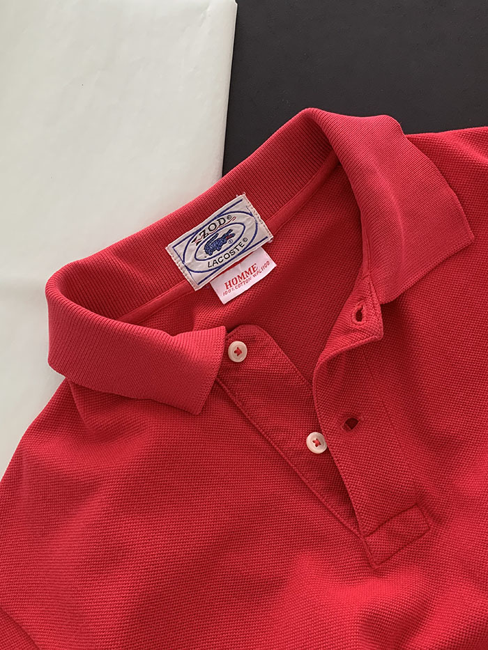 80's "Lacoste" USA Cotton Pique Shirt 복제