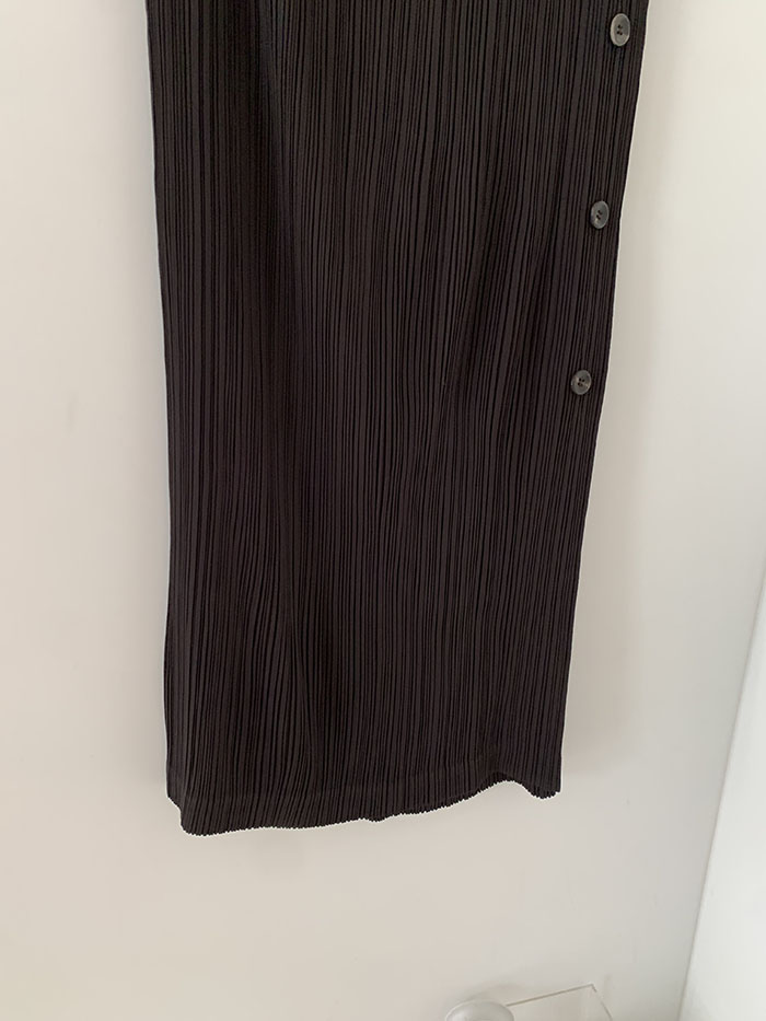 80's "HAI by ISSEY MIYAKE" Leather Skirt 복제