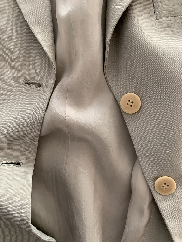 90's "Giorgio Armani" Three buttons wool x silk Jacket 복제