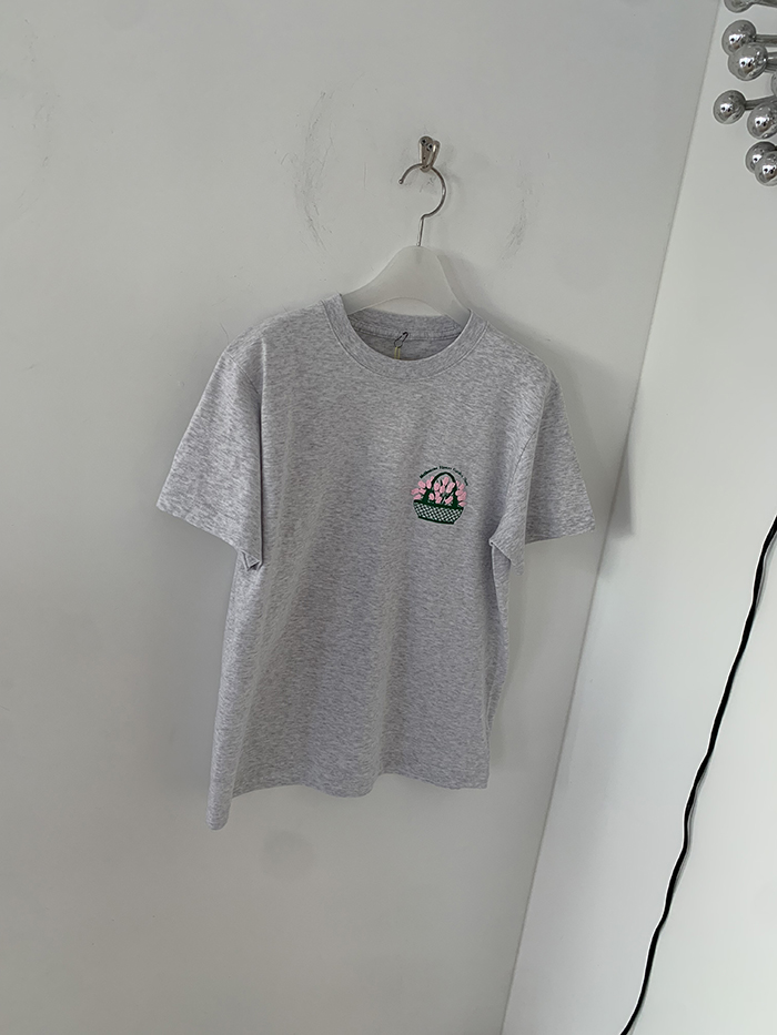 (new product) "Melbourne Flower Garden Show" T-shirt (Ash Gray)