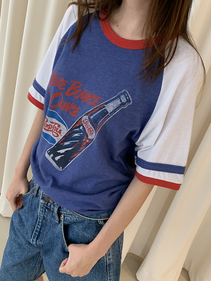 80's "Pepsi Cola" USA Raglan T-shirt