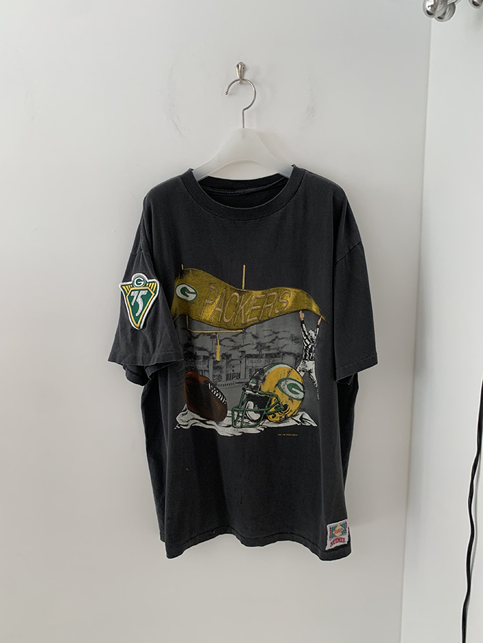 90's "PACKERS" USA cotton T-shirt