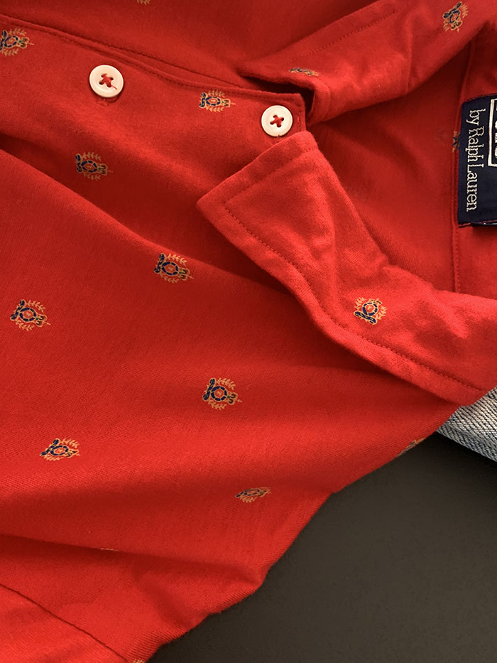 90's "Polo Ralph Lauren USA" Pique Shirt 복제