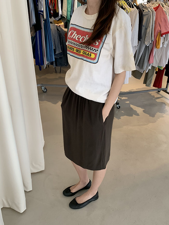 00's "PRADA" viscose Skirt 복제