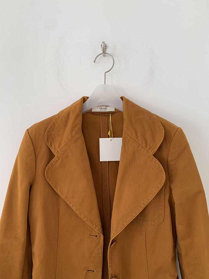 00's "PRADA" viscose blue short Jacket 복제