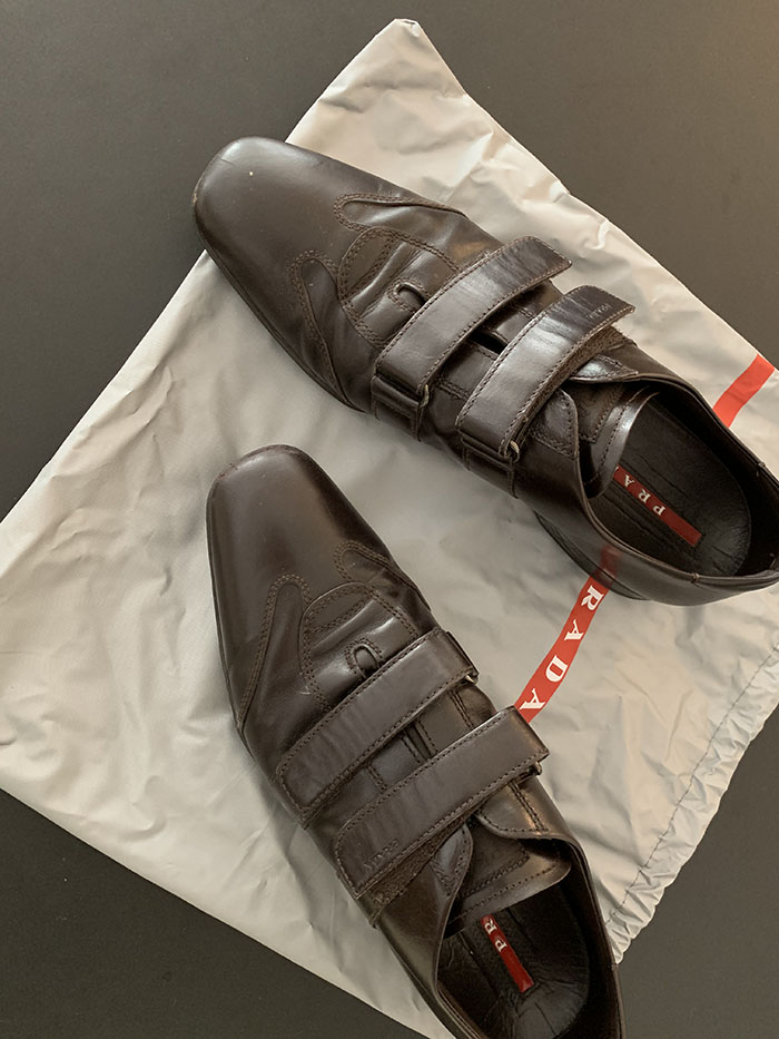 00's "PRADA" Leather Shoes 복제