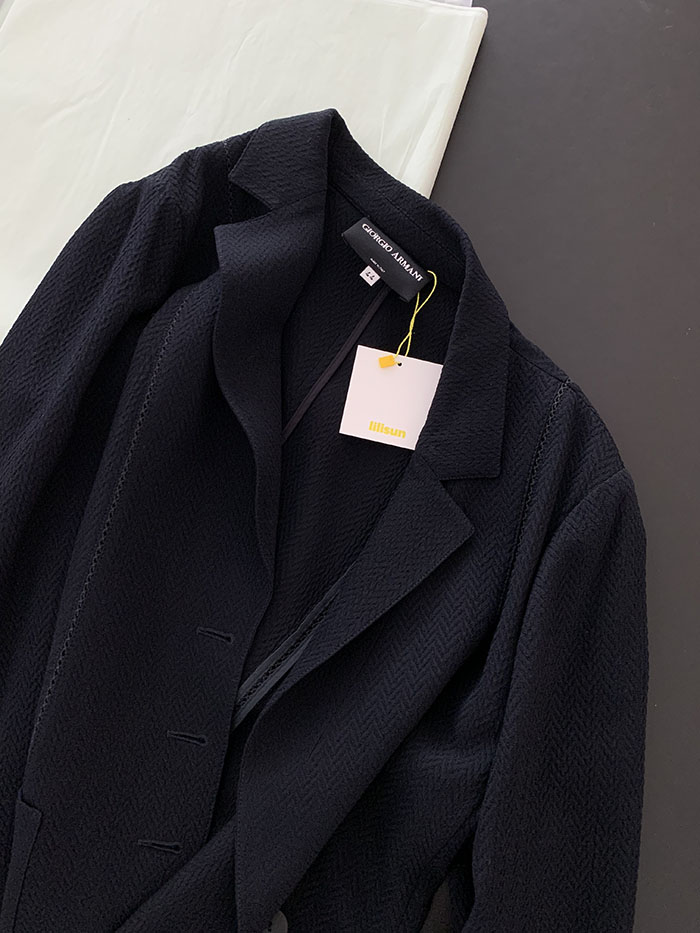 00's "Giorgio Armani" Three buttons Linen Jacket 복제