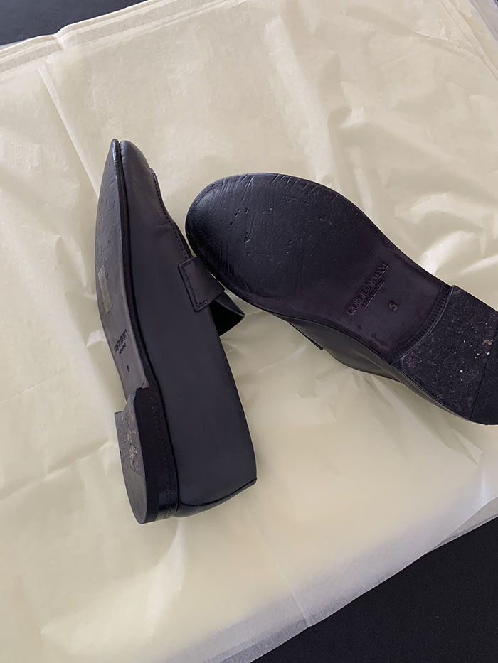 "Giorgio Armani" Calf Leather Loafer Shoes