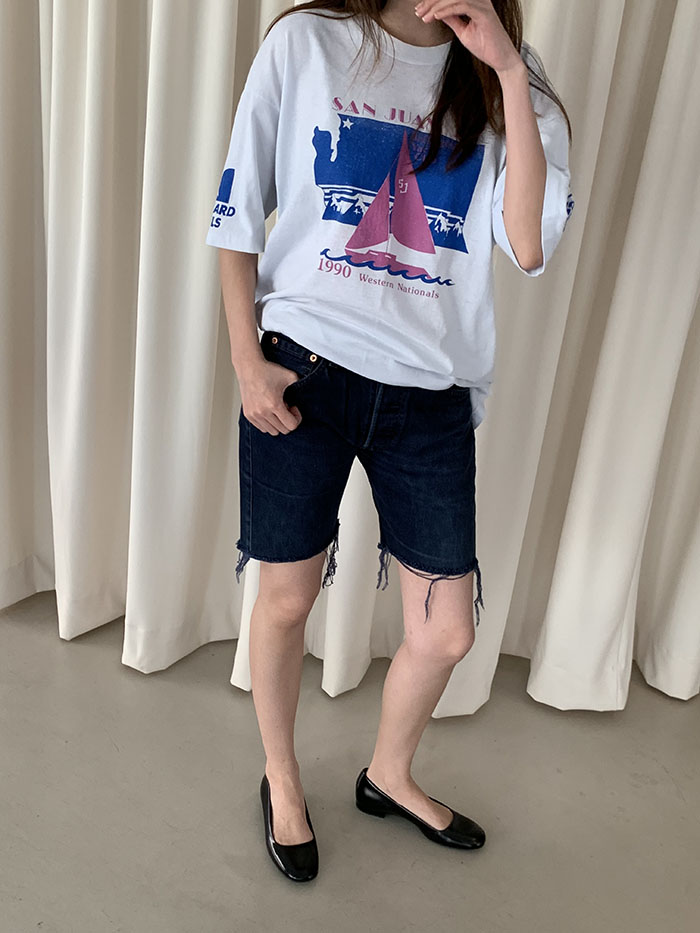 90's "Yacht Club" 50/50 USA T-shirt