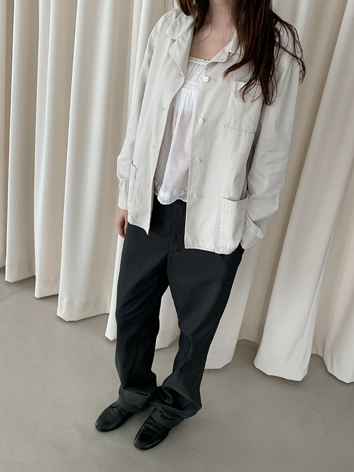90's "PRADA" nylon zip up collar Jacket 복제