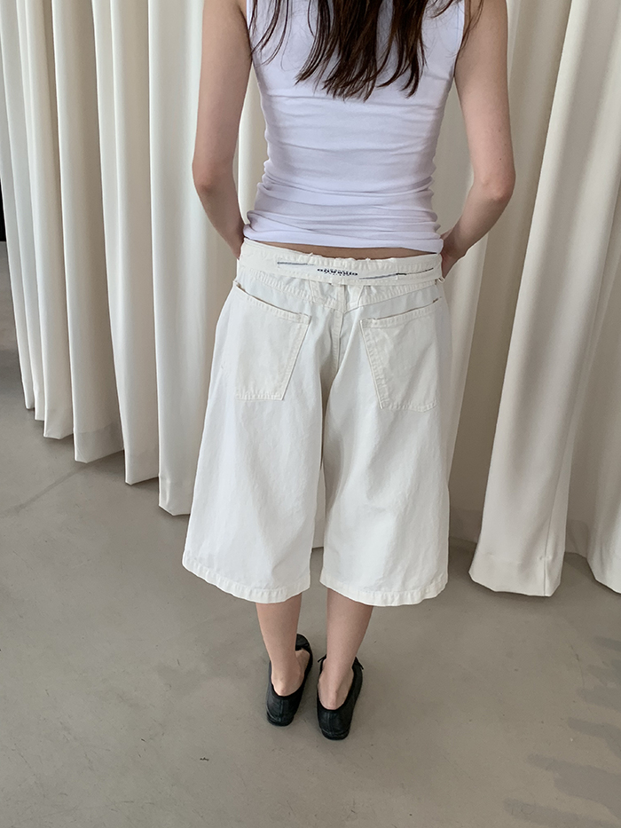 90's "Marithe Francois Girbaud" Virgin Wool Shorts 복제
