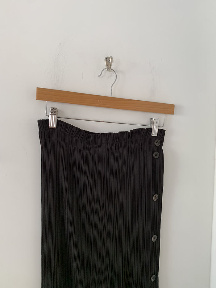 80's "HAI by ISSEY MIYAKE" Leather Skirt 복제