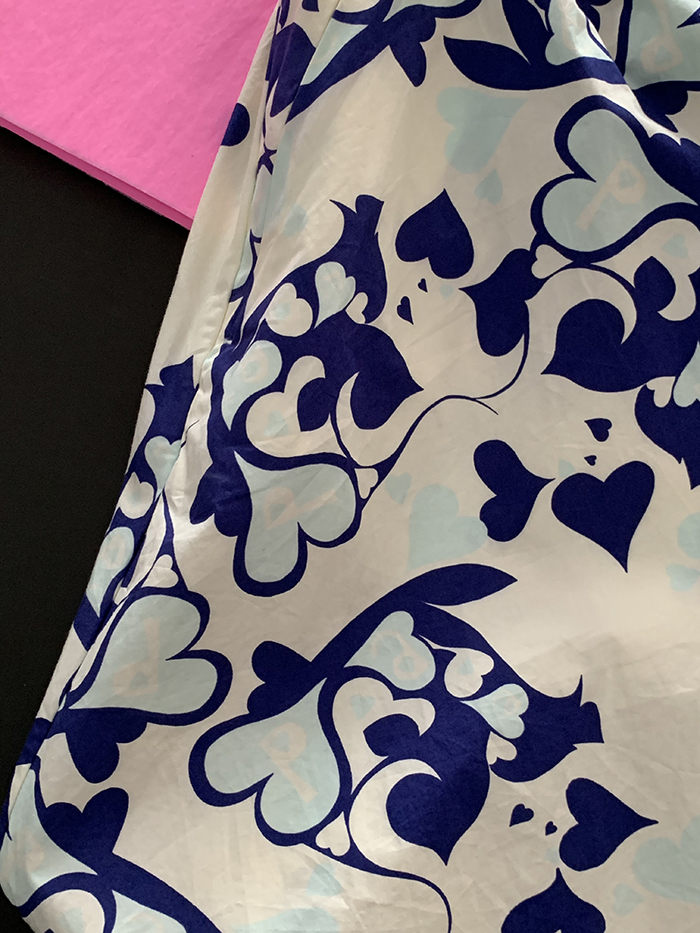 00's "Prada" flower cotton banding Skirt