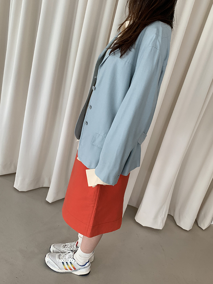 00's "PRADA" blue short Jacket