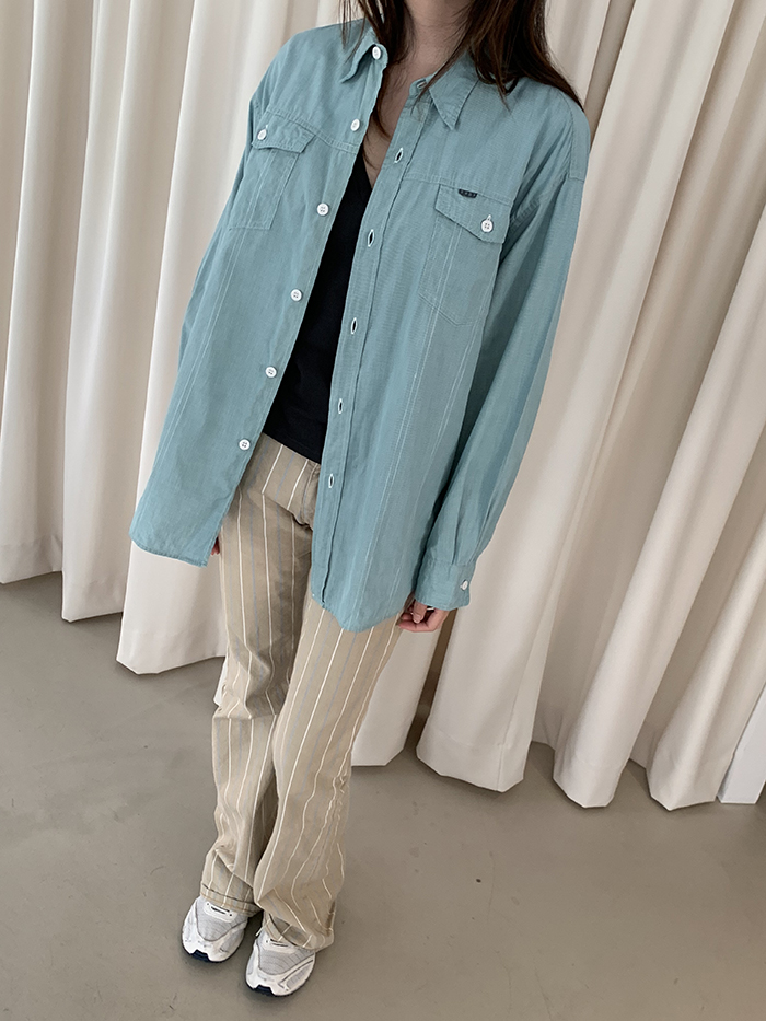 80's "WORK SHOP by Yohji Yamamoto" cotton pocket Shirt
