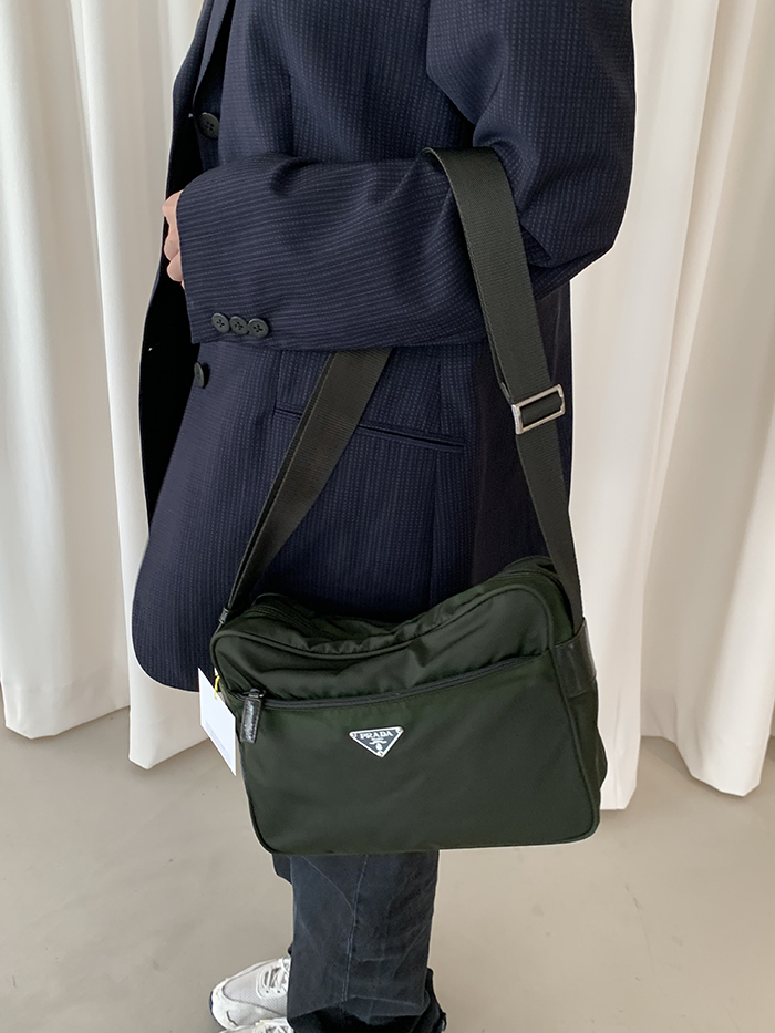 00's "PRADA" polyester Cross Bag
