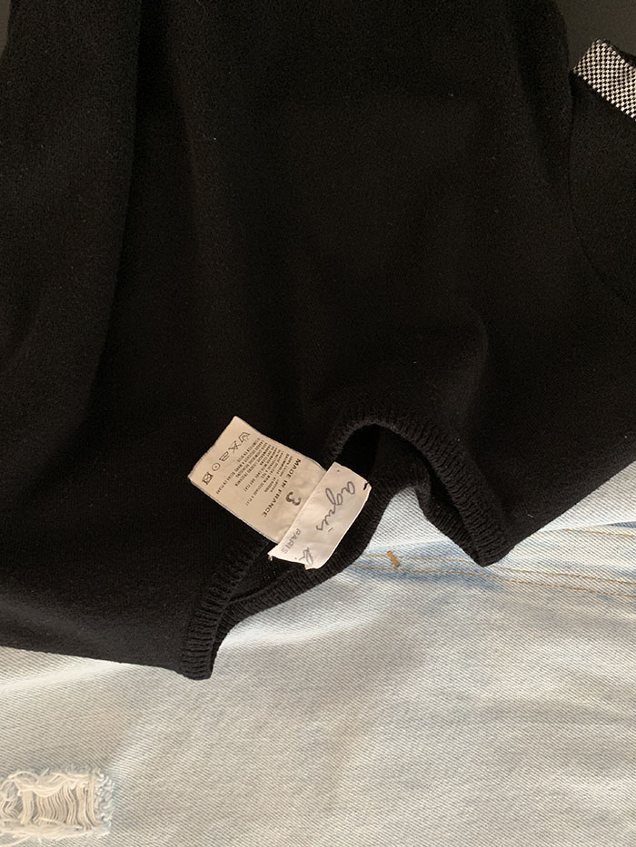 90-00's "Agnes B" Cotton sleeveless Vest 복제