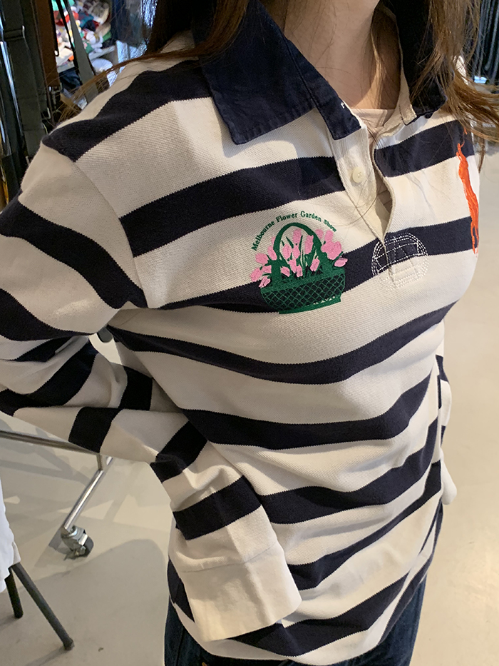 Vintage "Melbourne Flower Gaarden Show" by Polo Ralph Lauren Rugby" Pique Shirt