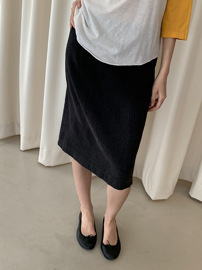 00's "Dries Van Noten" silk see through skirt 복제
