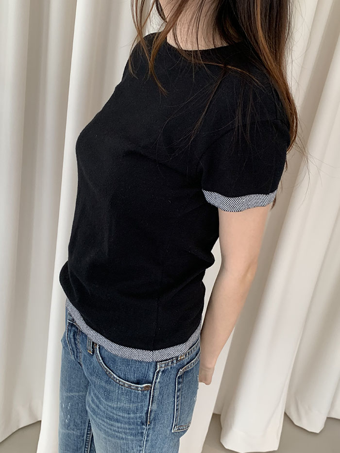 90-00's "Agnes B" Cotton sleeveless Vest 복제