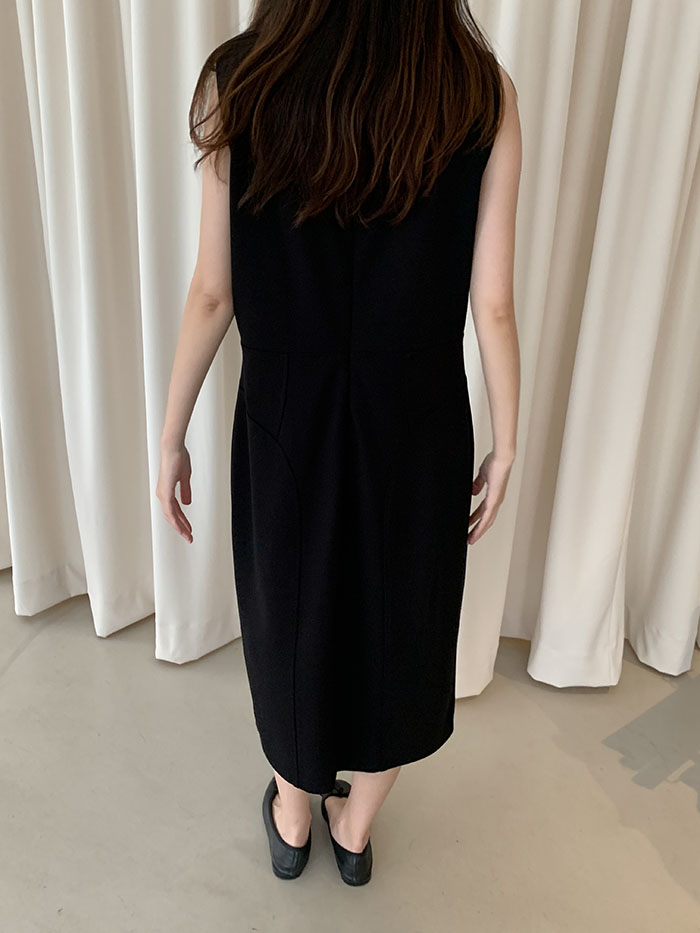 00's "Armani Collezioni" black Dress 복제