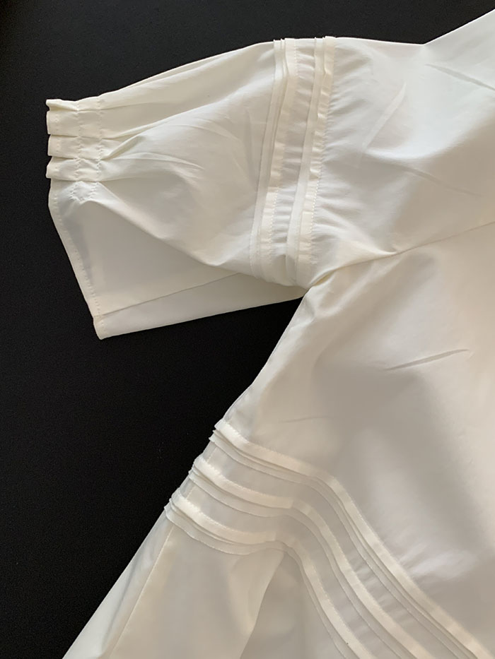 00's "miumiu" viscose rayon back button Blouse 복제