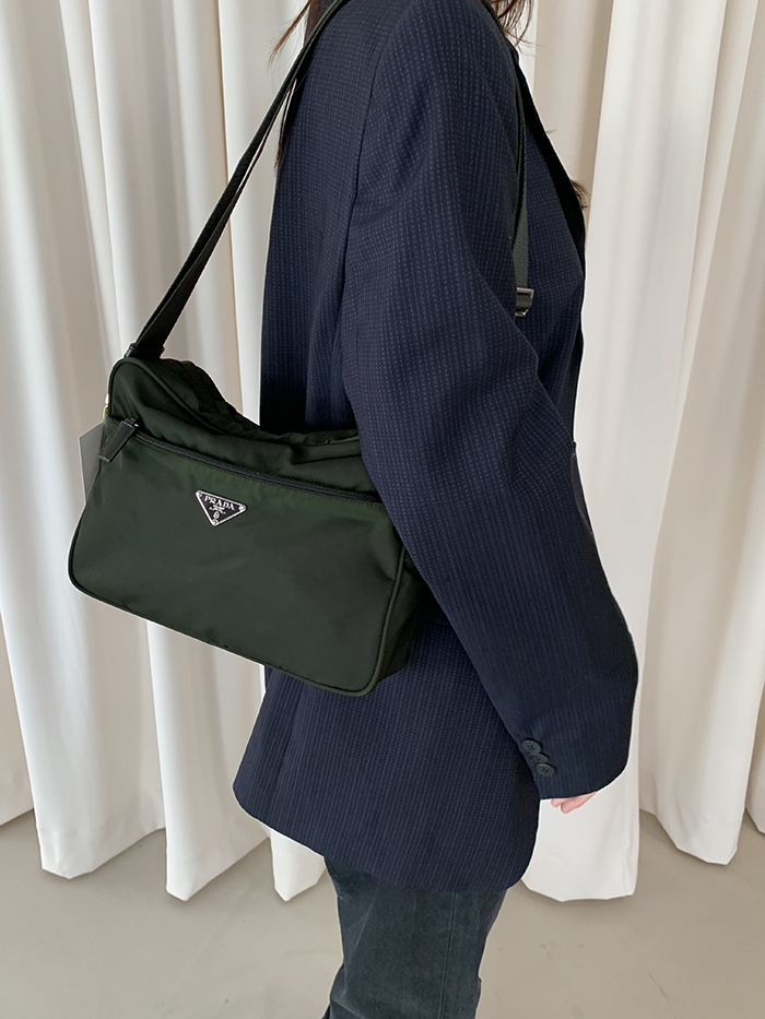 00's "PRADA" polyester Cross Bag
