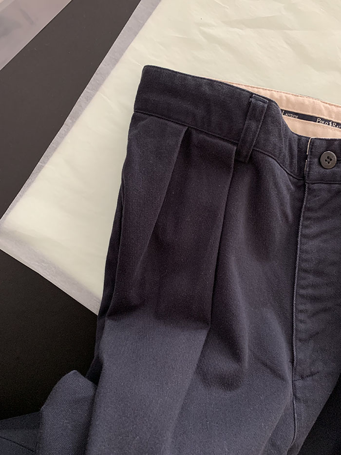 90's "Polo Jeans" Washed Blue Chino Pants 복제 복제