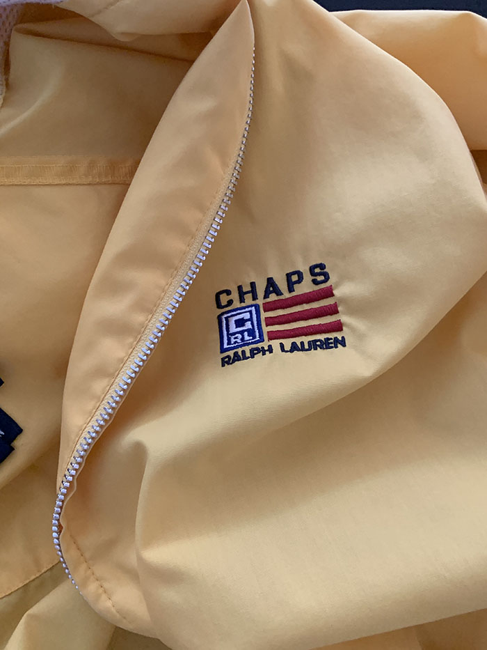 80's "Chaps by Ralph Lauren" wool Varsity Jacket (Rare Design) 복제