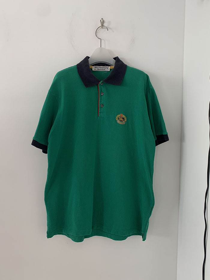 80's "Burberry" cotton T-Shirt 복제