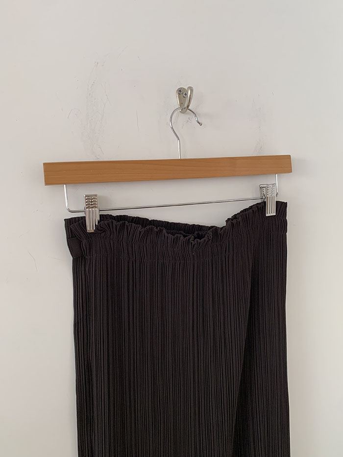80's "HAI by ISSEY MIYAKE" Leather Skirt 복제