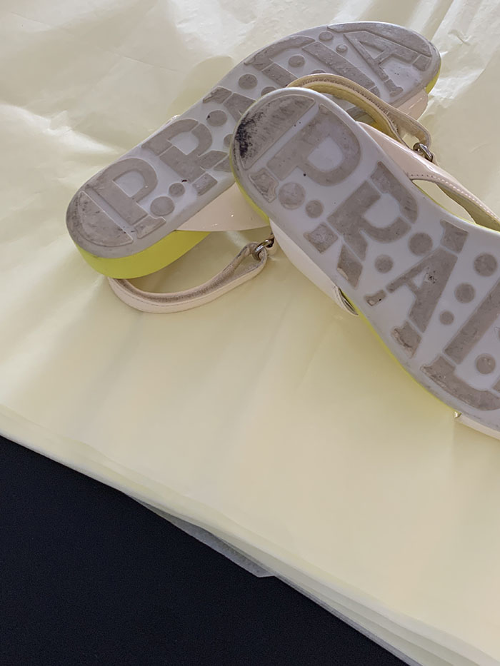 00s "Prada" Rubber Slides