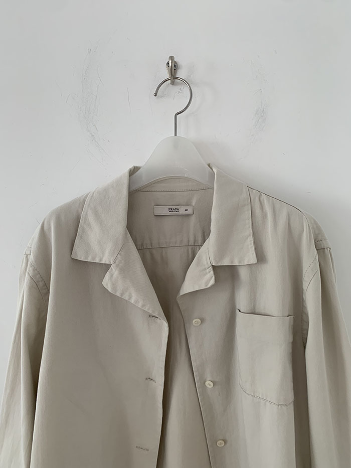 90's "PRADA" nylon zip up collar Jacket 복제