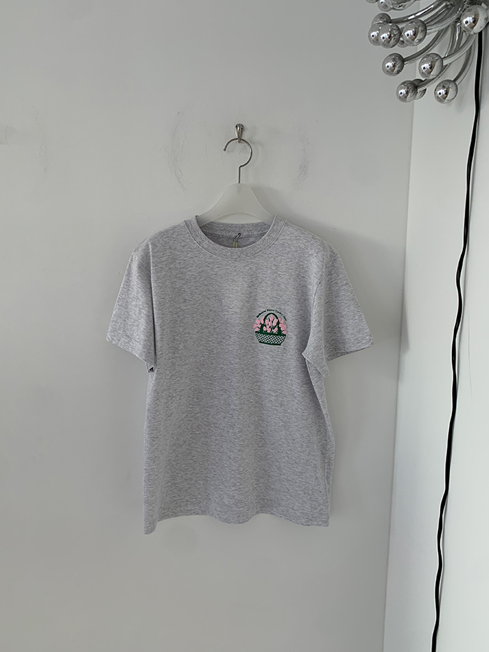 (new product) "Melbourne Flower Garden Show" T-shirt (Ash Gray)