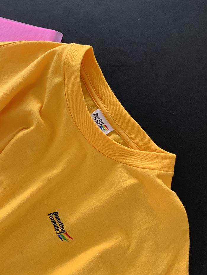 80's "United Colors of Benetton" tie-dye T-shirt 복제
