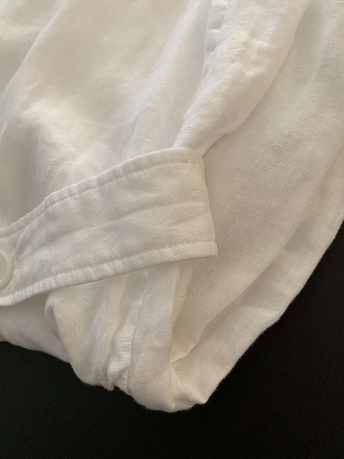 00's "Emporio Armani" linen white Dress